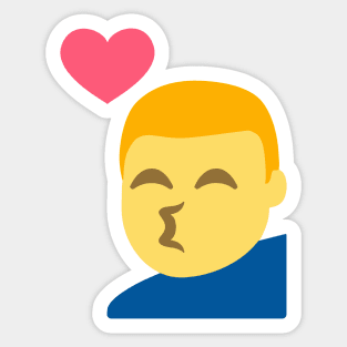 Couple shirt Emoji Love - Male Sticker